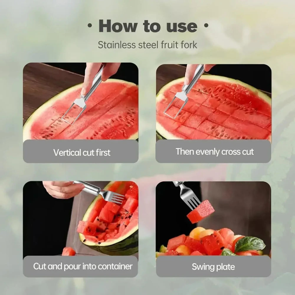 Dual Head Stainless Steel Fruit Cutter