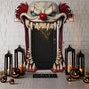 Creepy Clown Halloween Door Cover