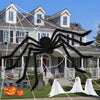 Giant Plush Halloween Spider – Oversized Spooky Party & Yard Decor