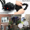 Giant Plush Halloween Spider – Oversized Spooky Party & Yard Decor