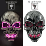 Light-Up Skull Mask – Glowing Halloween Costume Mask
