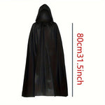 Grim Reaper Black Cloak Costume