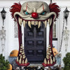 Creepy Clown Halloween Door Cover