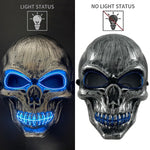 Light-Up Skull Mask – Glowing Halloween Costume Mask