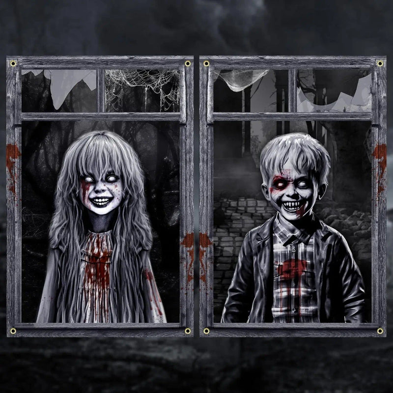 Scary Halloween Haunted House Decor