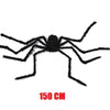 Giant Plush Halloween Spider – Oversized Spooky Party & Yard Decor