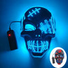 Light-Up Skull Mask – Glowing Halloween Costume Mask