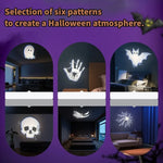 12-Pattern Halloween Projection Light – Spooky Indoor & Outdoor Decor