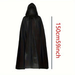 Grim Reaper Black Cloak Costume