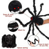 Giant Plush Halloween Spider – Oversized Spooky Party & Yard Decor
