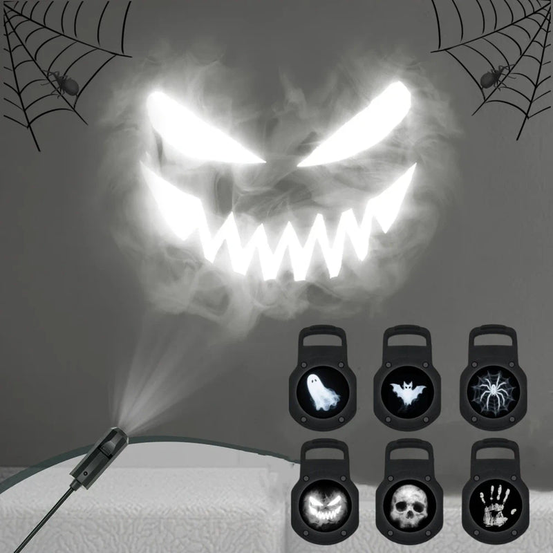 12-Pattern Halloween Projection Light – Spooky Indoor & Outdoor Decor
