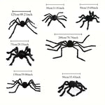 Giant Plush Halloween Spider – Oversized Spooky Party & Yard Decor